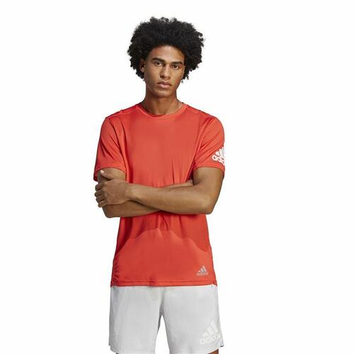 Kortærmet T-shirt til Mænd Adidas Run It Orange M