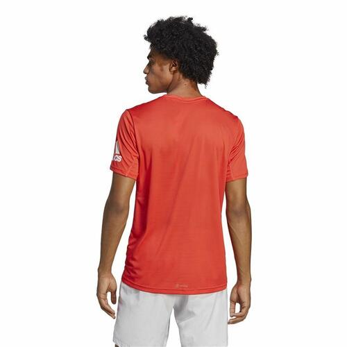 Kortærmet T-shirt til Mænd Adidas Run It Orange M