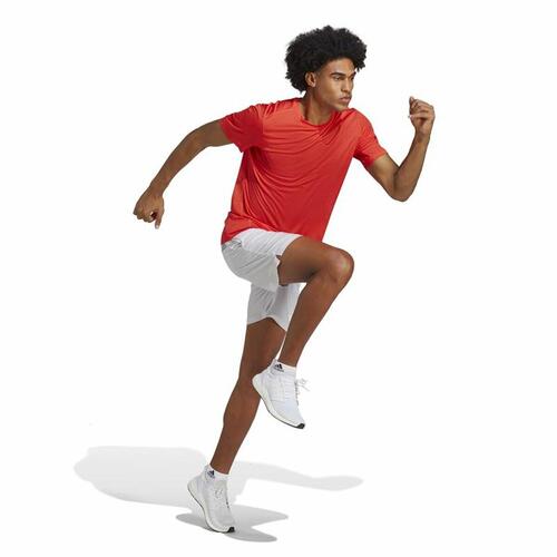 Kortærmet T-shirt til Mænd Adidas Run It Orange M