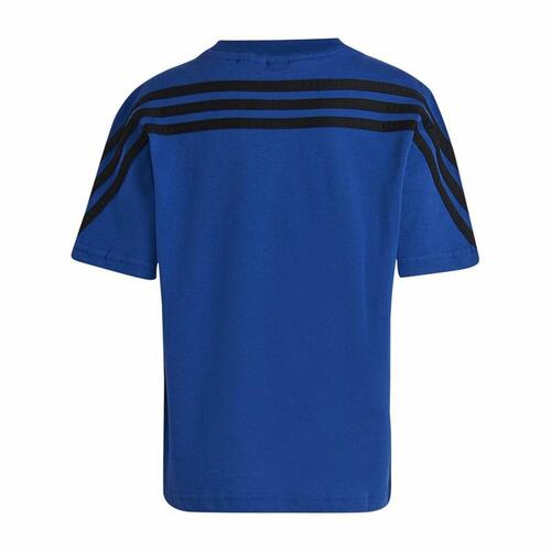 Børne Kortærmet T-shirt Adidas Spider-Man Blå 4-5 år