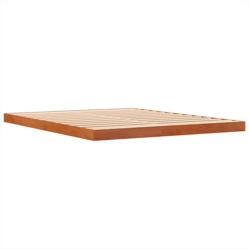 Sengeramme 150x200 cm massivt fyrretræ gyldenbrun