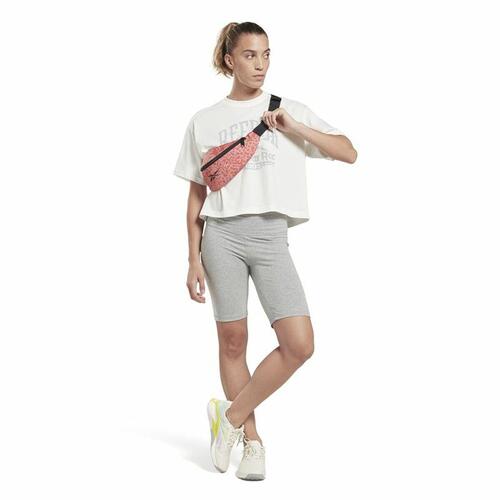 Kortærmet T-shirt til Kvinder Reebok Graphic Logo Hvid S