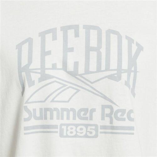 Kortærmet T-shirt til Kvinder Reebok Graphic Logo Hvid S