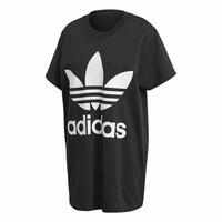 Kortærmet T-shirt til Kvinder Adidas Trefoil Sort 36