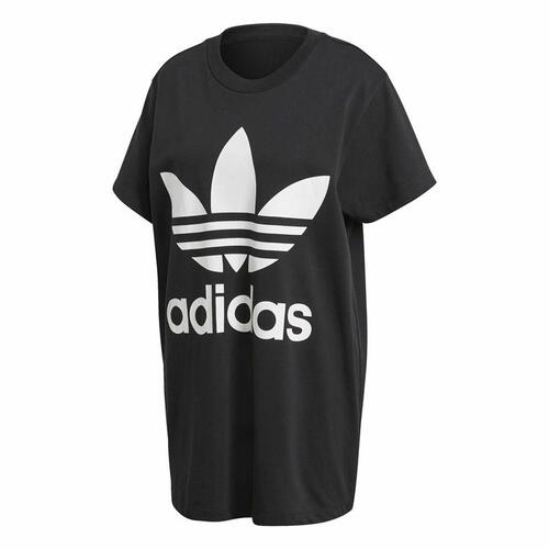 Kortærmet T-shirt til Kvinder Adidas Trefoil Sort 36