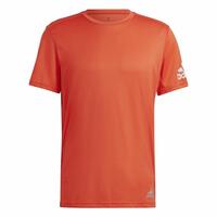 Kortærmet T-shirt til Mænd Adidas Run It Orange S