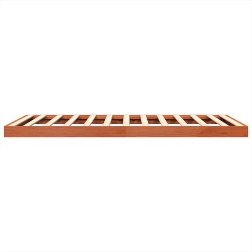 Sengeramme 140x190 cm massivt fyrretræ gyldenbrun