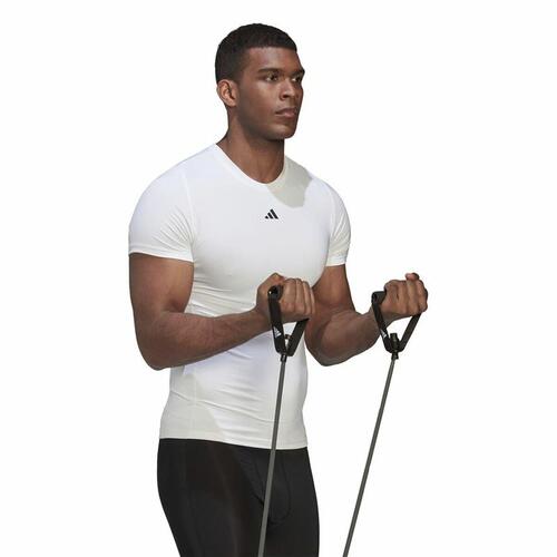 Kortærmet T-shirt til Mænd Adidas Techfit Training L
