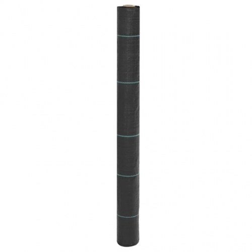 Ukrudtsdug 1 × 100 m - PP, sort, 100 g/m²