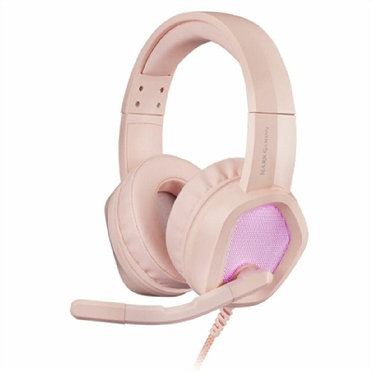Gaming headset Mars Gaming MH320P med mikrofon - Pink