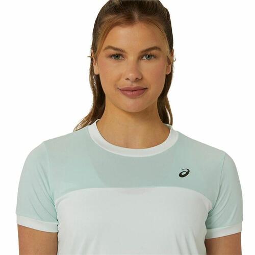 Kortærmet Sport T-shirt Asics Court Hvid Dame Tovtrækning L