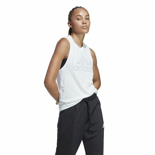 T-shirt til Damer uden Ærmer Adidas Future Icons 3.0 Hvid L