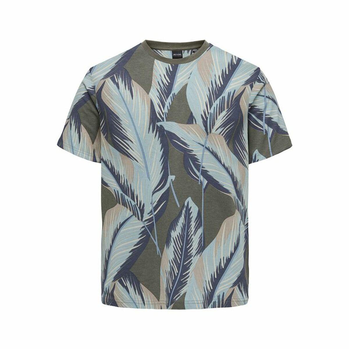 Only & Sons Onskobe kortærmet T-shirt til mænd - Banana Leaf, oliven (L)