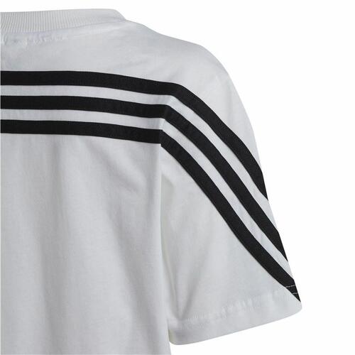Børne Kortærmet T-shirt Adidas Spider-Man Hvid 6-7 år