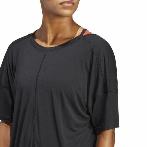 Kortærmet T-shirt til Kvinder Adidas Studio Oversized Sort XS