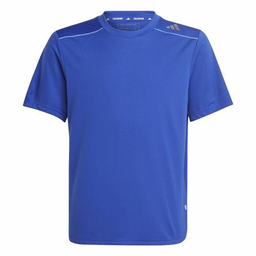 Børne Kortærmet T-shirt Adidas Aeroready Blå 9-10 år