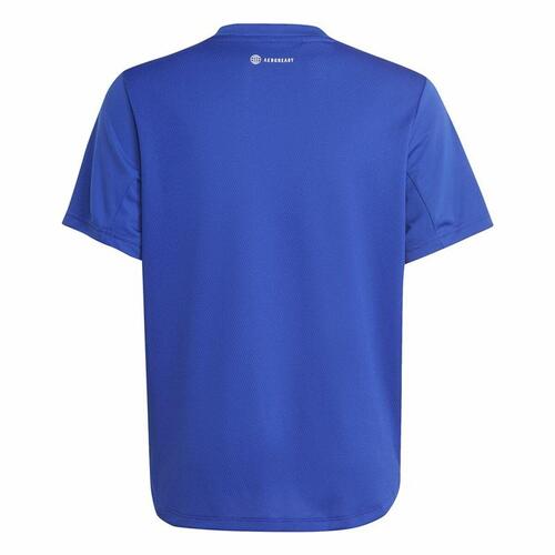 Børne Kortærmet T-shirt Adidas Aeroready Blå 9-10 år