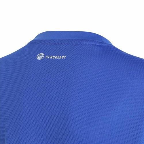 Børne Kortærmet T-shirt Adidas Aeroready Blå 9-10 år