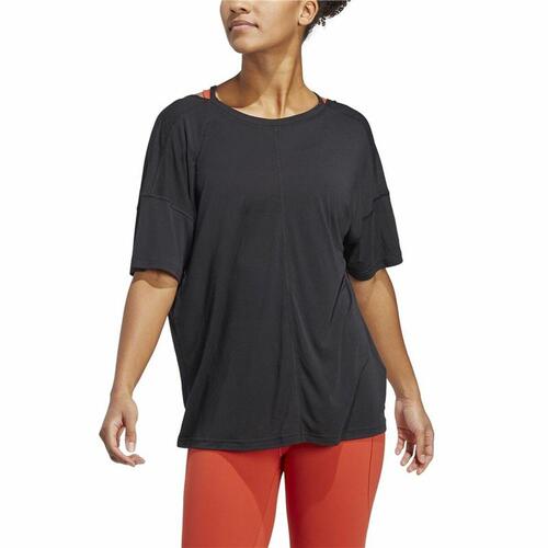 Kortærmet T-shirt til Kvinder Adidas Studio Oversized Sort M
