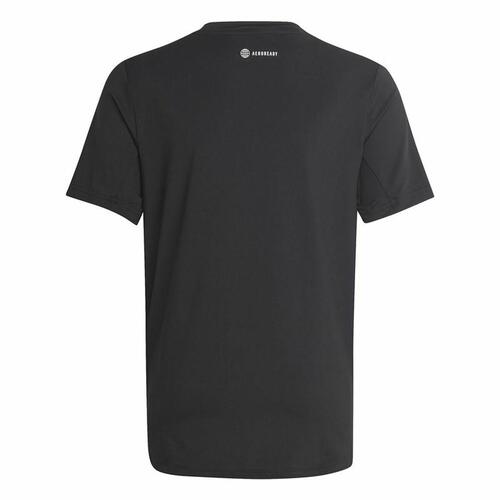Børne Kortærmet T-shirt Adidas Icons Sort 9-10 år