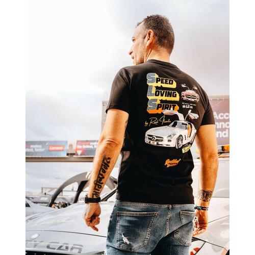 Kortærmet T-shirt til Mænd RADIKAL SLS RAUL ITUARTE Sort XXL