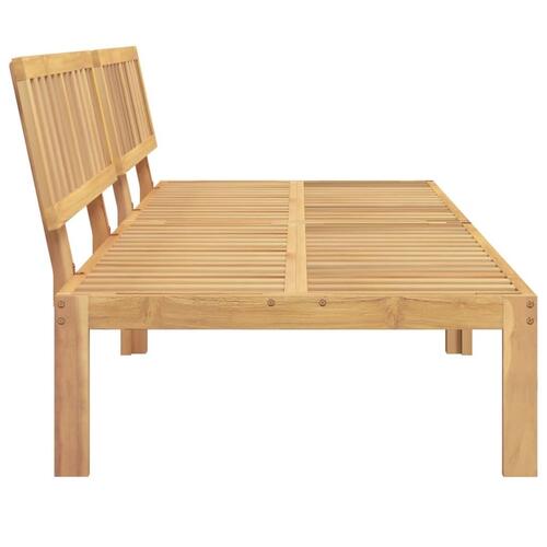 Midtermoduler 2 stk. til pallesofa massivt akacietræ