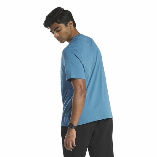 Kortærmet T-shirt til Mænd Reebok GS Rec Center Blå M