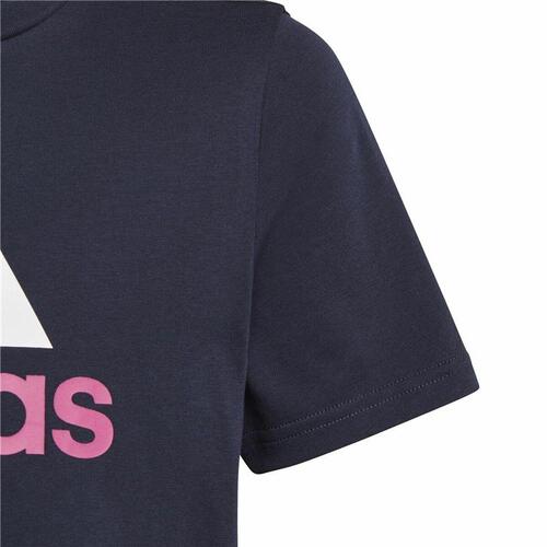 Børne Kortærmet T-shirt Adidas Essentials Mørkeblå 13-14 år