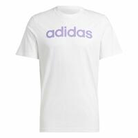 Kortærmet T-shirt til Mænd Adidas Essentials Hvid S