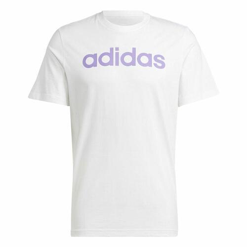 Kortærmet T-shirt til Mænd Adidas Essentials Hvid S