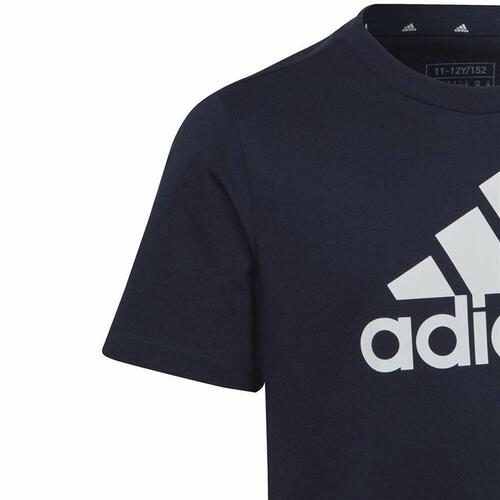 Børne Kortærmet T-shirt Adidas Sort 9-10 år