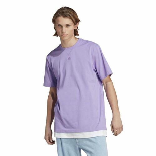 Kortærmet T-shirt til Mænd Adidas All Szn Lilla L
