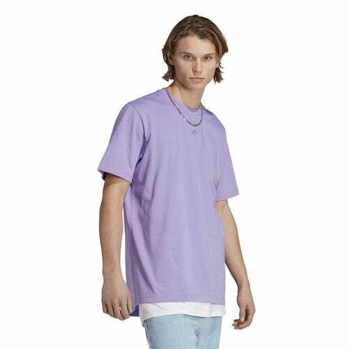 Kortærmet T-shirt til Mænd Adidas All Szn Lilla L