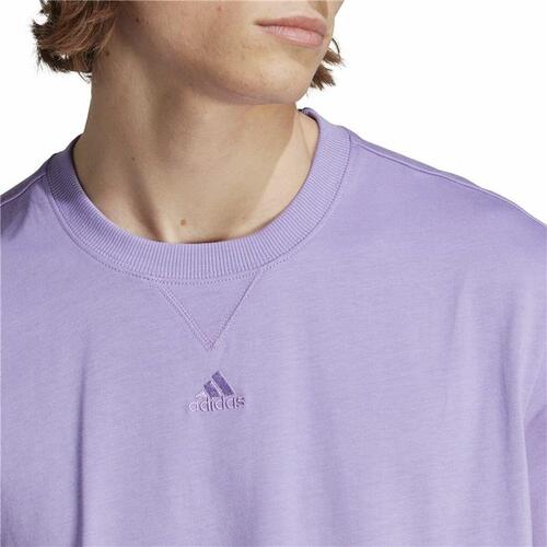 Kortærmet T-shirt til Mænd Adidas All Szn Lilla L