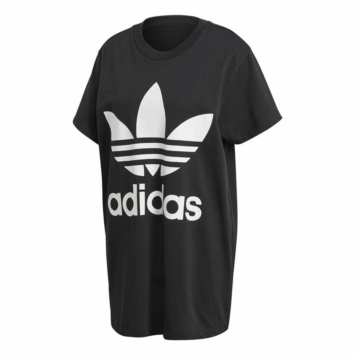 Kortærmet T-shirt til Kvinder Adidas Trefoil Sort 34