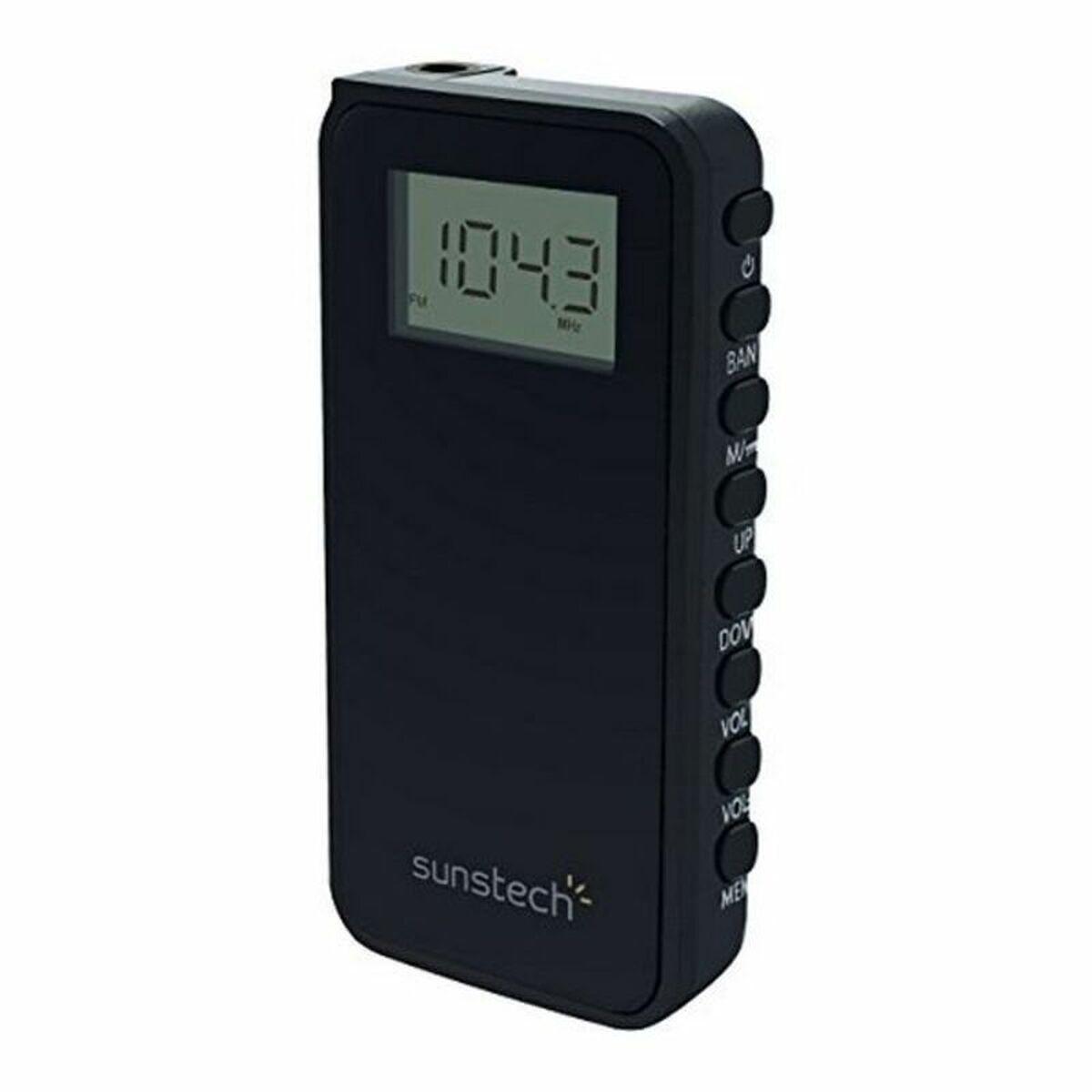 Radio med AM/FM Sunstech RPD23BK - sort transistorradio