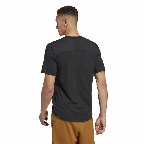 Kortærmet T-shirt til Mænd Adidas Base Sort L