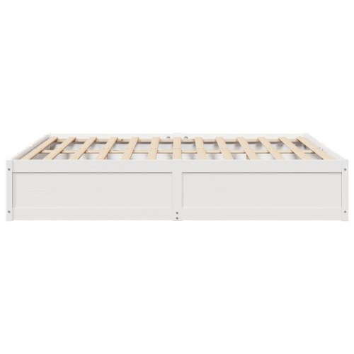 Sengeramme uden madras 180x200 cm massivt fyrretræ hvid
