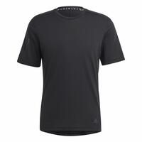 Kortærmet T-shirt til Mænd Adidas Base Sort M