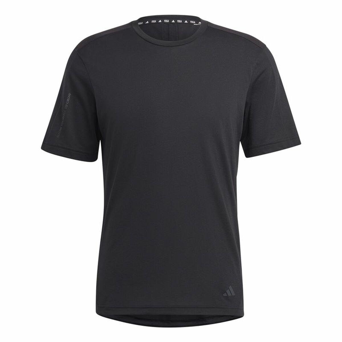 Kortærmet T-shirt til Mænd Adidas Base Sort M