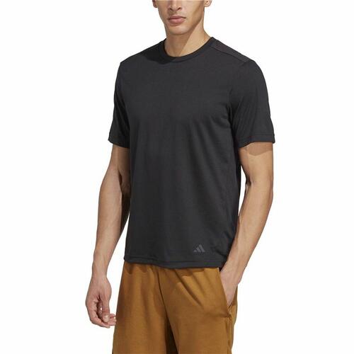 Kortærmet T-shirt til Mænd Adidas Base Sort M