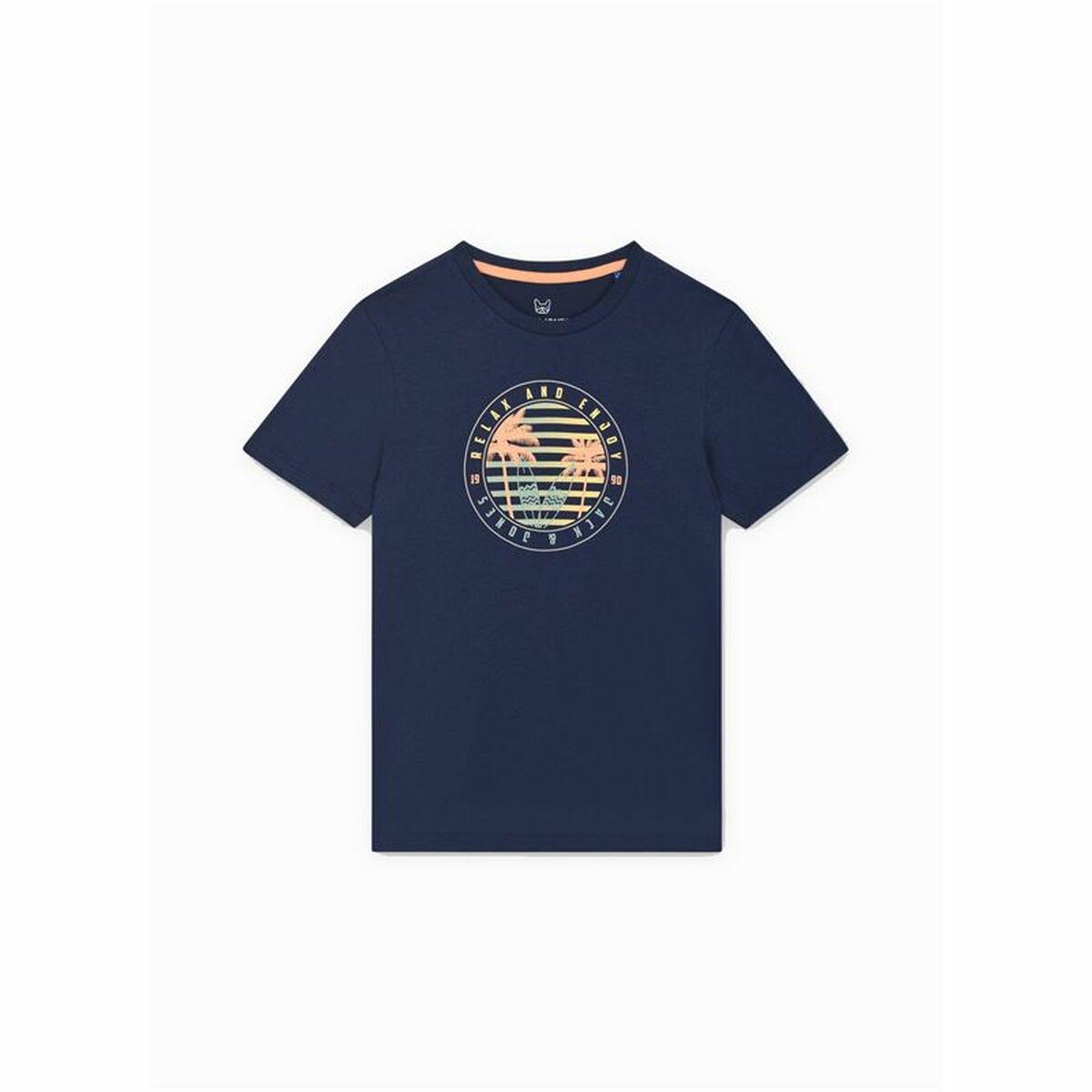 Jack & Jones Jjsummer Smu Vibe T-shirt til drenge, marineblå - 16 år