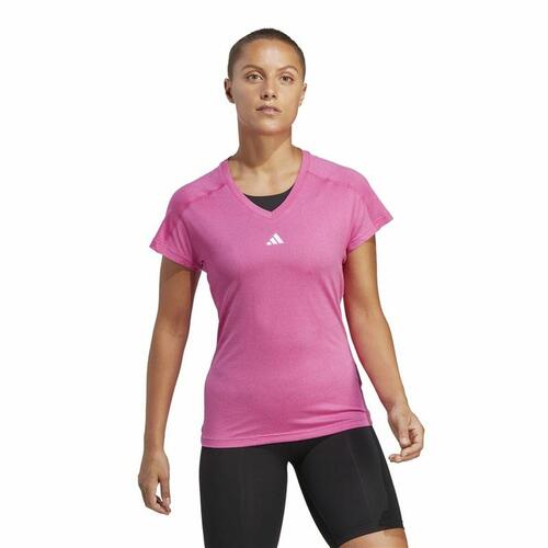 Kortærmet T-shirt til Kvinder Adidas Essentials Pink Syren S