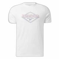 Kortærmet T-shirt til Mænd Reebok Graphic Series Hvid XL