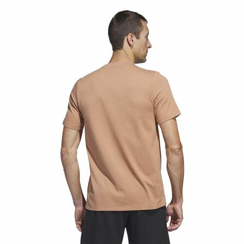 Kortærmet T-shirt til Mænd Adidas Lounge Brun S