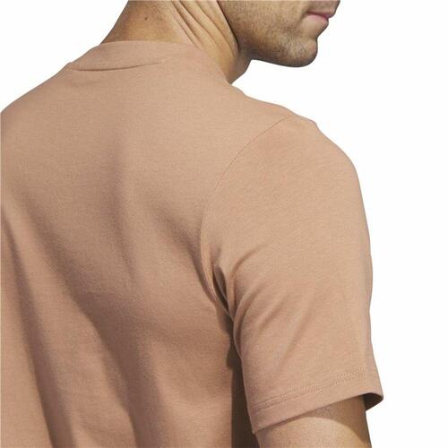 Kortærmet T-shirt til Mænd Adidas Lounge Brun XL