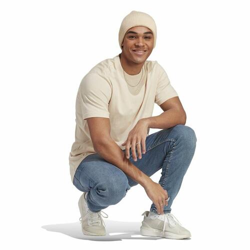 Kortærmet T-shirt til Mænd Adidas All Szn Beige M