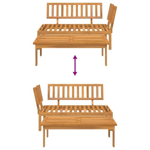 Sofamoduler 2 stk. til pallesofa massivt akacietræ