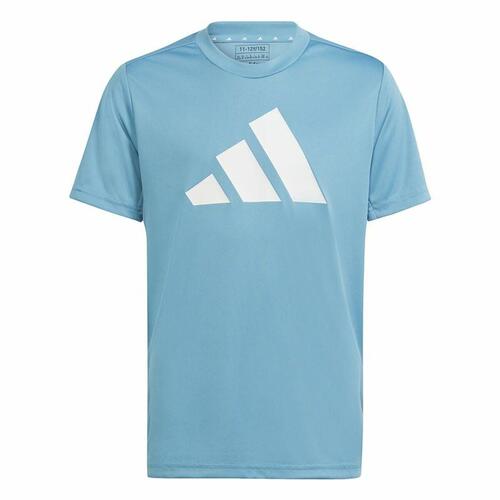 Børne Kortærmet T-shirt Adidas Training Essentials Lyseblå 7-8 år