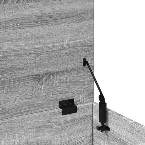 Opbevaringsboks 100x42x46 cm konstrueret træ grå sonoma-eg